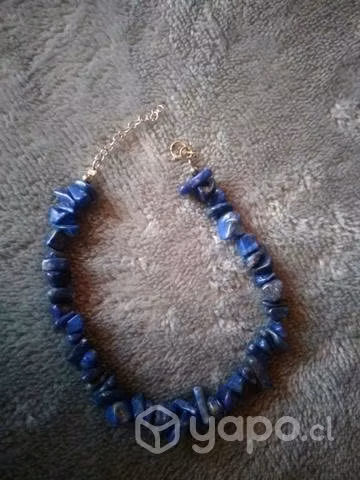 Pulsera piedras y plata