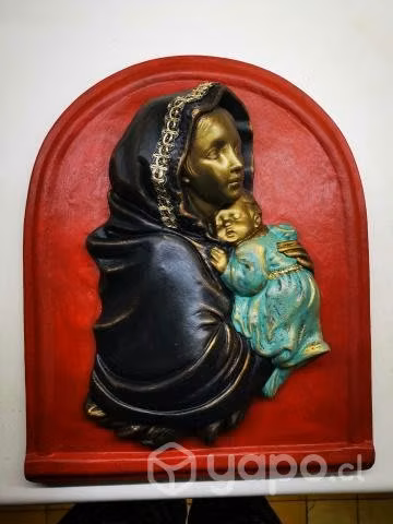 Cuadro Virgen y el Niño -Moderno, Sobrio, Elegant