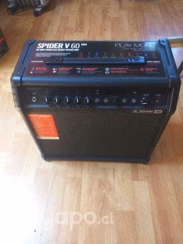Amp. Line 6 Spider V60 MKII más pedal controlador