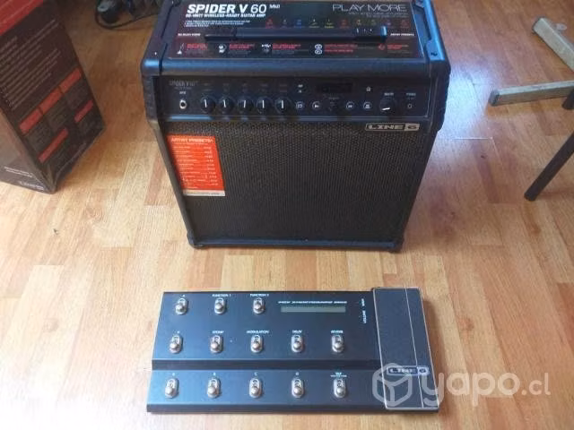 Amp. Line 6 Spider V60 MKII más pedal controlador - Imagen 2