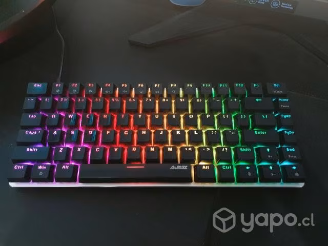 Teclado 60% mecanico switches black