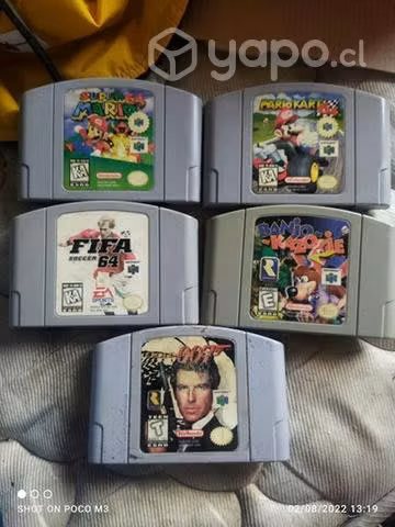 Nintendo 64 con 5 juegos