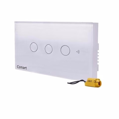 Interruptor Wifi Csmart 3 Canales-Touch Sin Neutro