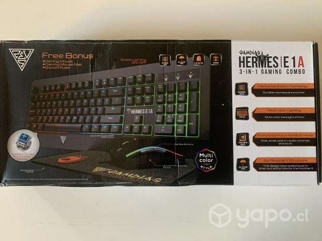 Tecladomousemousepad gamer marca gamdias - Imagen 3