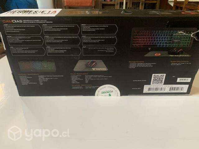 Tecladomousemousepad gamer marca gamdias - Imagen 4