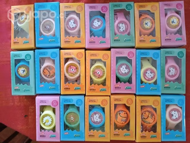 Pulseras tipo reloj repelente de mosquitos