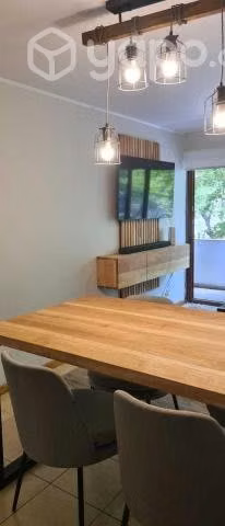 Rack mueble TV flotante con panel madera Lenga - Imagen 4