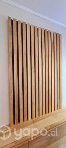 Rack mueble TV flotante con panel madera Lenga - Imagen 3