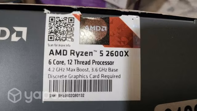 Ryzen 5 2600x y otros