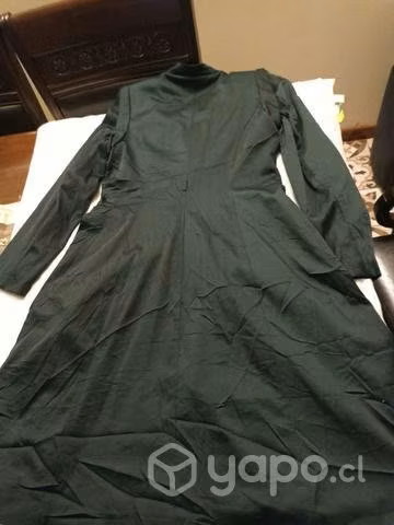 Trench largo talla M .verde musgo - Imagen 2