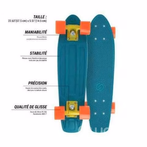 Mini longboard azul coral