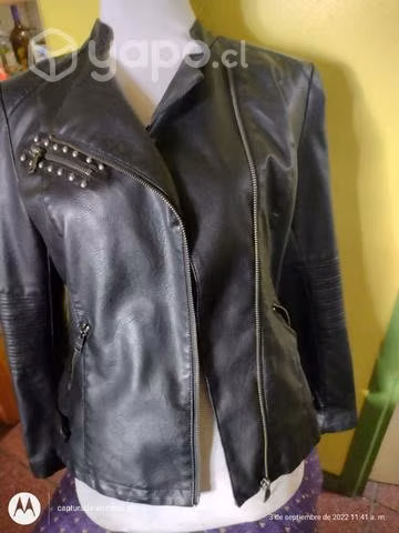 Chaqueta M eco cuero excelente calidad