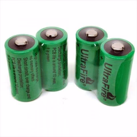 Pack 4 Batería Recargable CR123A. (Sin Cargador)