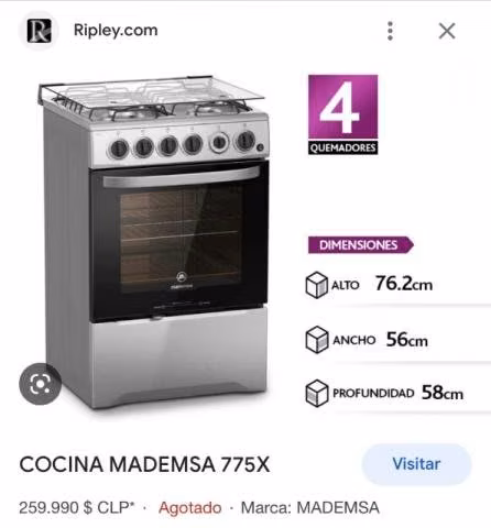 Cocina Mademsa 775x