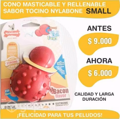 NYLABONE RED CONE SABOR TOCINO/ talla small