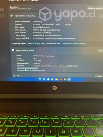 Notebook HP Pavilion Gaming 16gb RAM T.V Nvidia