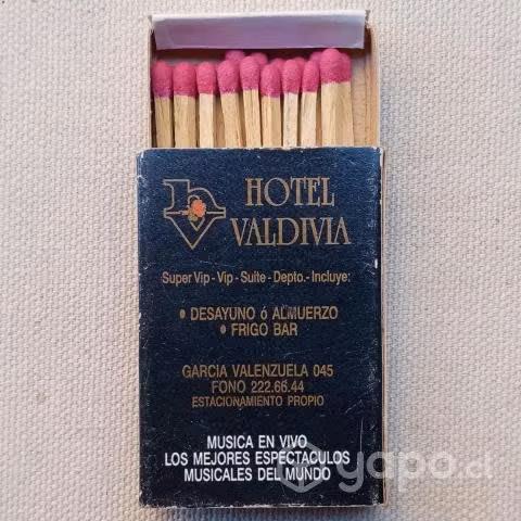Caja De Fosforos Del Hotel Valdivia De Santiago
