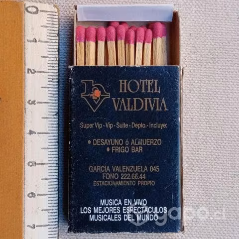 Caja De Fosforos Del Hotel Valdivia De Santiago