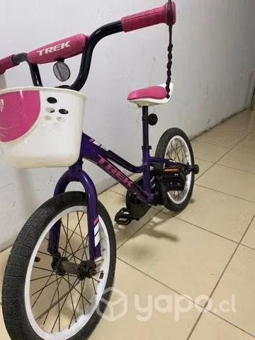 Bicicleta Niña Trek Precaliber 16 Púrpura