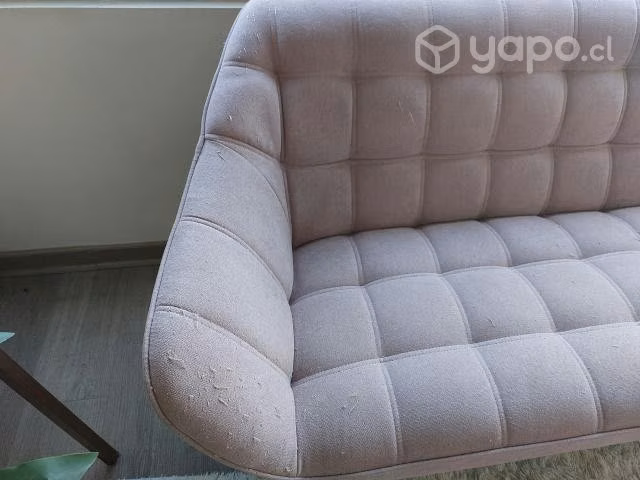 Sofa tipo capitone palo rosa