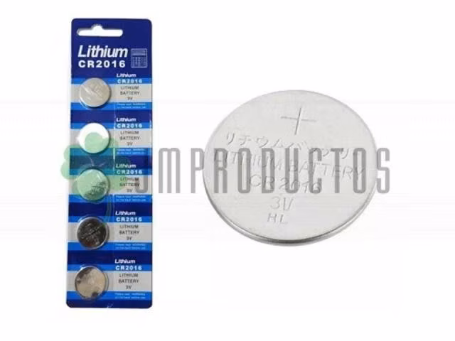 Pilas Cr-2016 Control Reloj Pack 5 Pilas X10 PACK