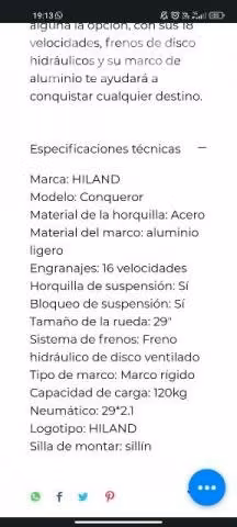 Bicicleta hiland conqueror 29