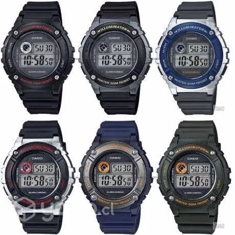 Reloj casio w216-1b deportivo nuevos