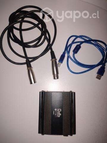 Micrófono Condensador + Phantom Power SIN USO - Imagen 2