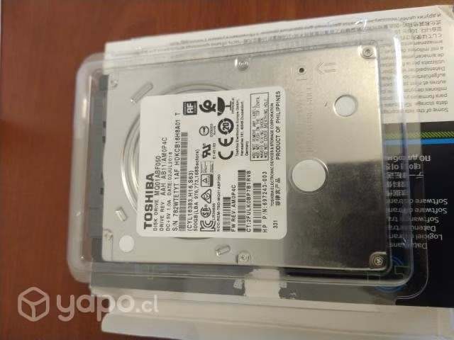 Disco duro 500gb toshiba usado