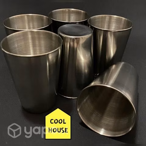 DISPONIBLE Vasos de Acero Inoxidable de 10 cms