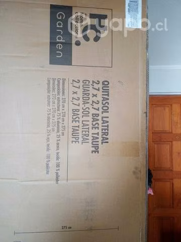 V quitasol y parrilla