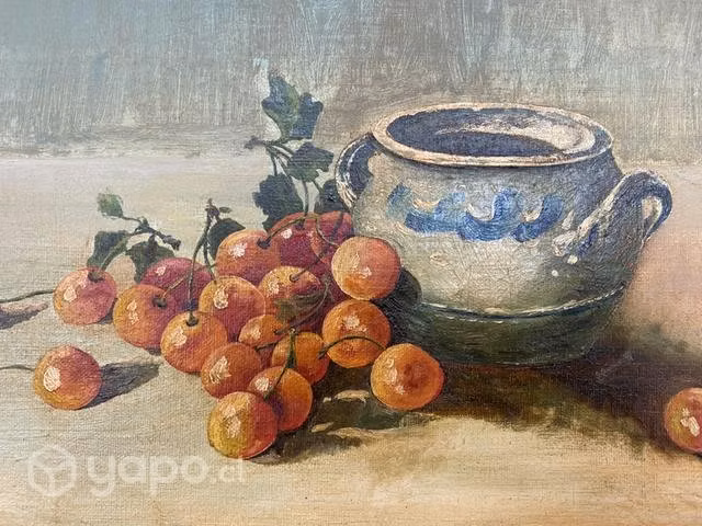 Antiguo cuadro pintura Chilena Manuel Thompson
