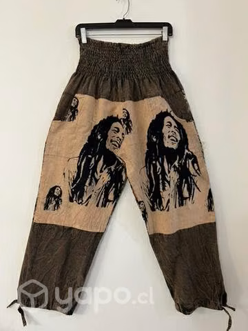 Pantalón Hindu Con Bolsillo Talla L/ Xl Café