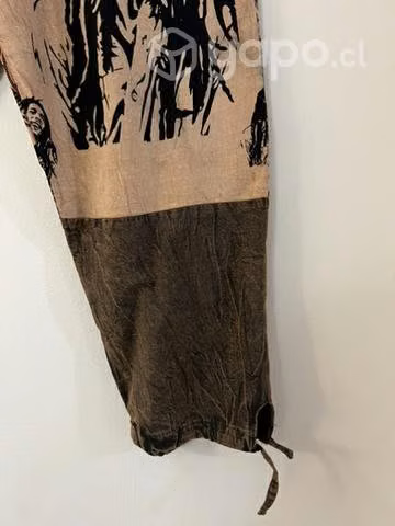 Pantalón Hindu Con Bolsillo Talla L/ Xl Café