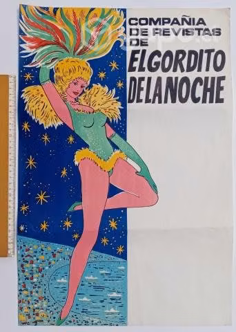Afiche Compañia Revistas El Gordito De La Noche - Imagen 2