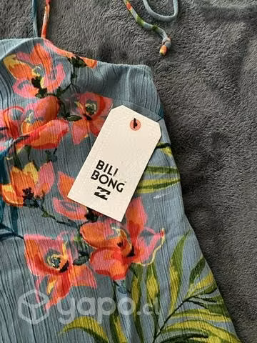 Vestido corto flores Billabong - Imagen 3
