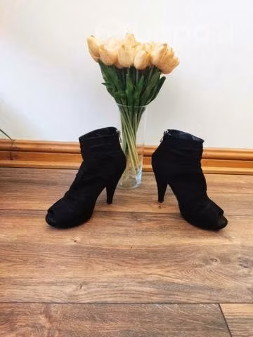 Zapatos de terciopelo, 37.Abiertos en los dedos - Imagen 2