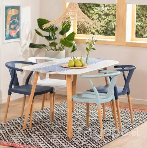 4 Sillas PP y Madera Colores - Imagen 6
