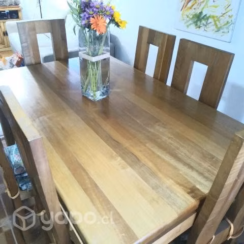 Comedor 6 sillas rustico elegante rauli