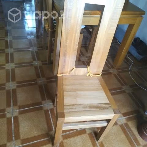 Comedor 6 sillas rustico elegante rauli