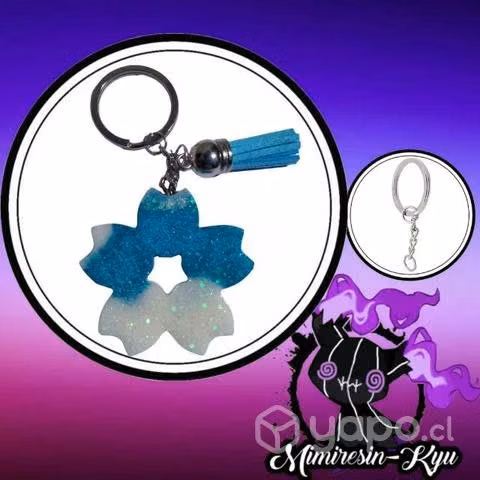 Llavero de resina gran pétalo Sakura Mimiresin.kyu
