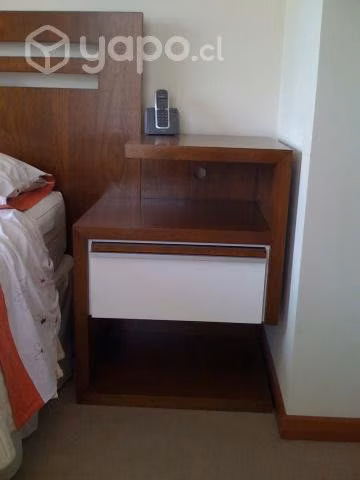 Respaldo cama con veladores
