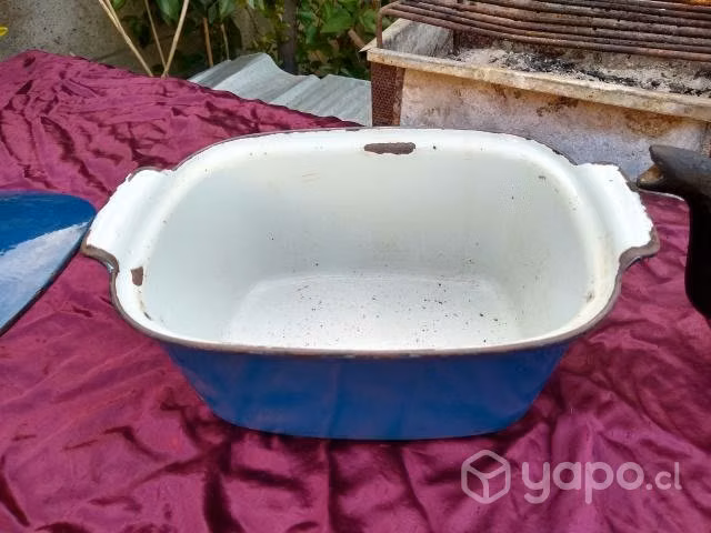 Antigua olla fierro fundido enlosada - Imagen 5