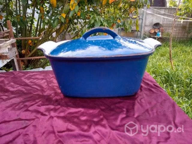 Antigua olla fierro fundido enlosada - Imagen 4