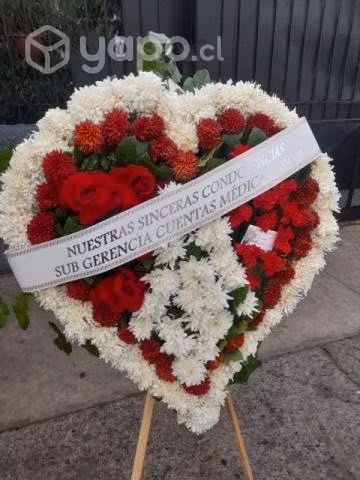 Corona de flores para funeral condolencias