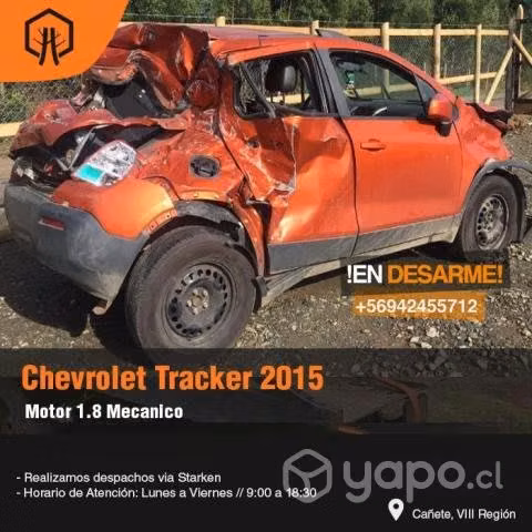 Condensador chevrolet tracket 2015