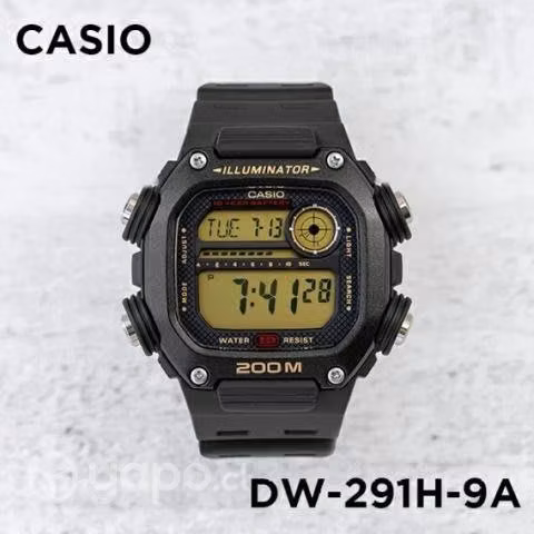 Reloj casio dw291-9 carcaza dura 200m .nuevos