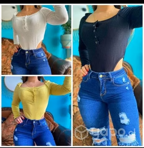 Bodys tiro alto talla sm 2x$10000