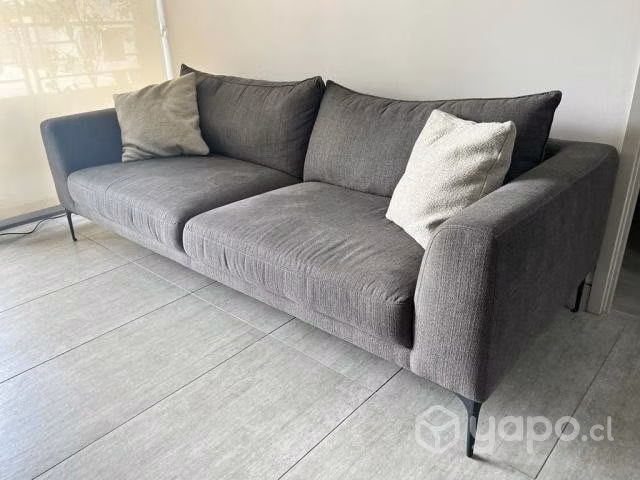 Sofa Rosen Barnes 3 Cuerpos Tela Charcoal