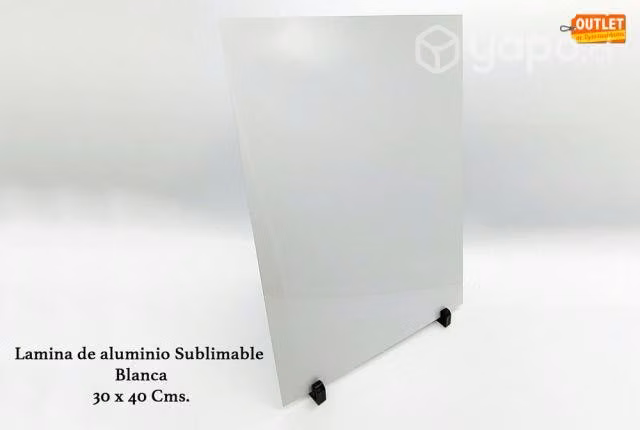 3 Laminas de Aluminio Sublimables de 30X40 Cms